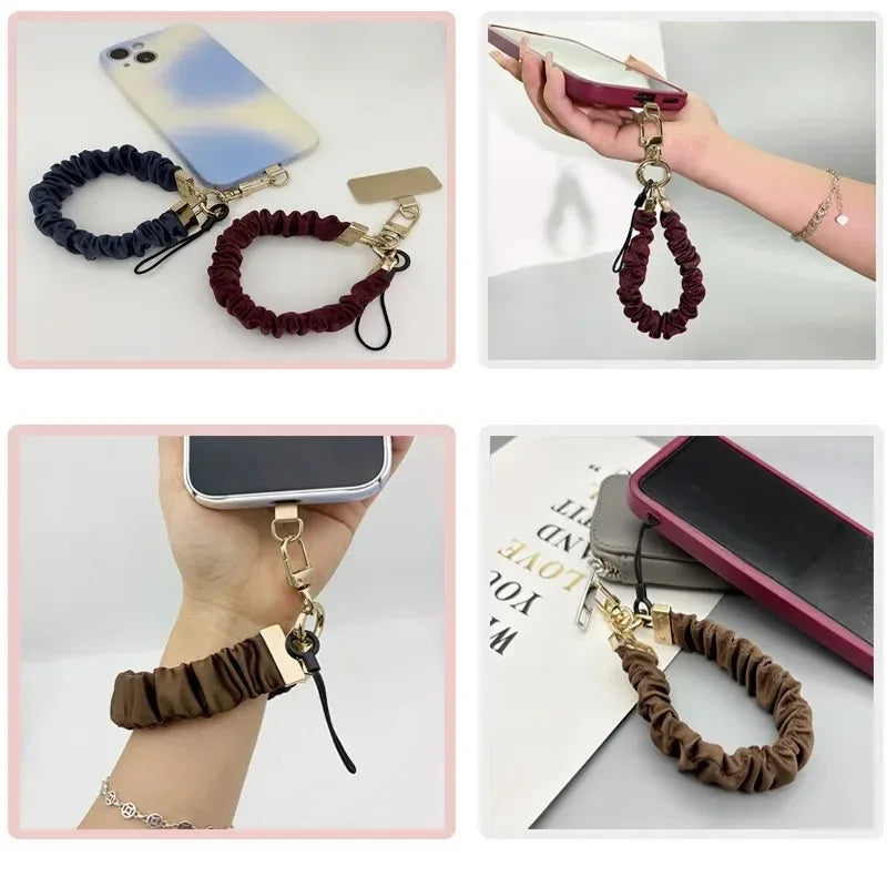 Fashion Women Phone Lanyard High‑Texture Decor Phone Chain Portable Anti‑Lost Mobile Strap for iPhone Smartphone