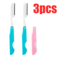 Double-ended Eyebrow Trimmer Blade Safe Professional Folding Eyebrow Knife Face Hair Removal Scraper Shaver Makeup Beauty Tools
