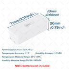 IP65 Zigbee Sensor Temperature Humidity Sensor Zigbee Hub Required workwith HA Home Assistant Alexa Yandex ZHA Zigbee2MQTT