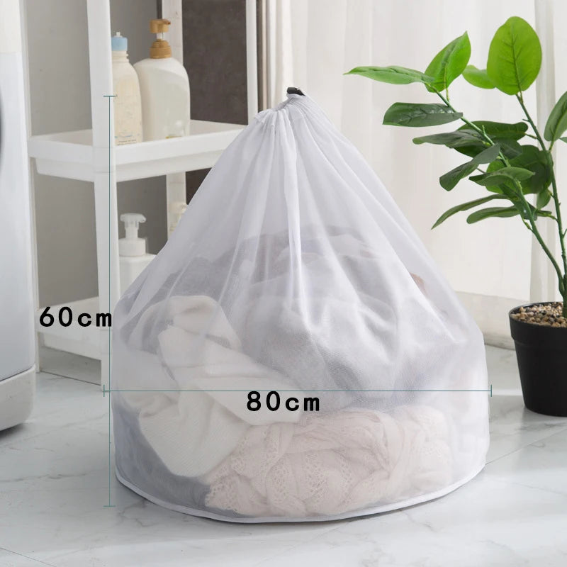 Fine Net Laundry Bag Clothing Care Washing Machines Dirty Laundry Basket Travel Shoes Mesh Bags Woman Bra Clothes Organizer