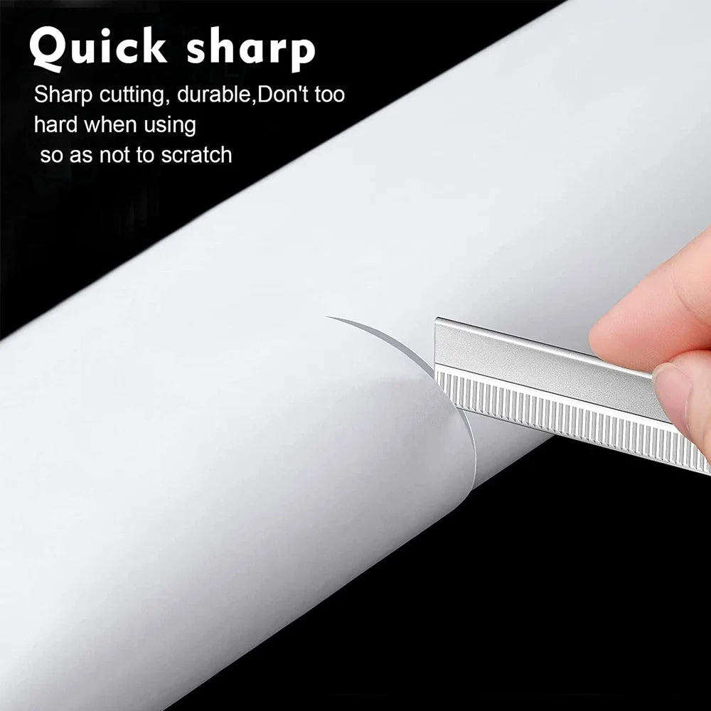 10Pcs Eyebrow Trimmer Blade Stainless Steel Eye Brow Knife Dermaplaning Blades Plucking Scraping Beauty Permanent Makeup Tools