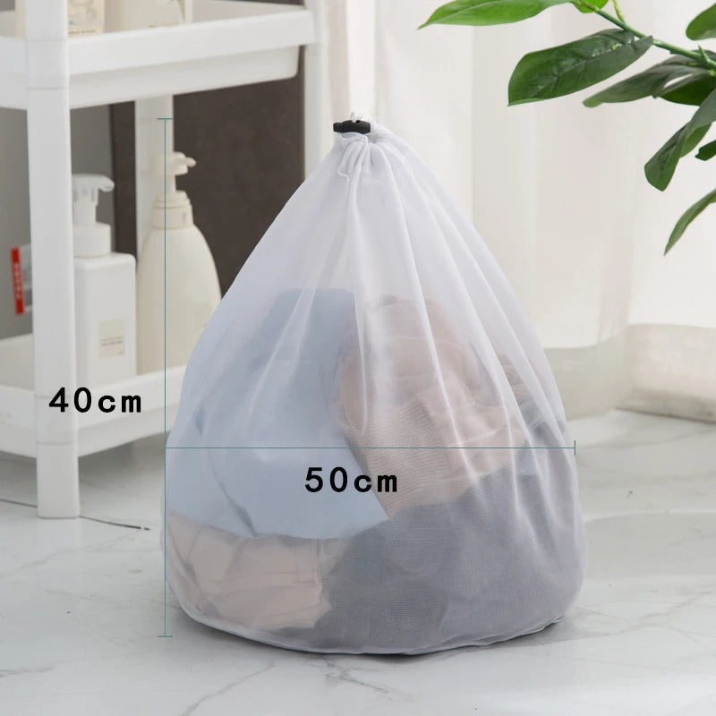 Fine Net Laundry Bag Clothing Care Washing Machines Dirty Laundry Basket Travel Shoes Mesh Bags Woman Bra Clothes Organizer