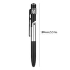 4 In 1 Multifunction Ballpoint Pen with LED Light Folding Phone Holder Multi-Function Touch Pen Black Ink Pen for Office Workers