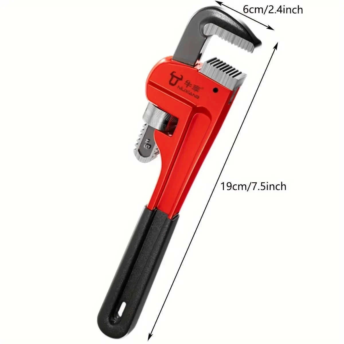 Heavy Duty Adjustable Pipe Wrench Multi-function Large Opening Plumbing Wrench  Steel Pipe Tool for Home Motorcycle Maintenance