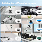 Electric Spin Scrubber, Bathroom Cordless Cleaning Brush Power Scrubber with  Replaceable Brush Heads, Electric Cleaning Brush