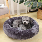 Pet Bed Comfortable Donut Round Dog Kennel Soft Washable Dog Cat Cushion Bed Warm Puppy Kitten House