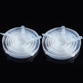 6 Pcs Silicone Cover  Stretch Lids for Kitchen Microwave Food Covers Bowl Caps Elastic Silicone Lid Cap Universal Adaptable Lids