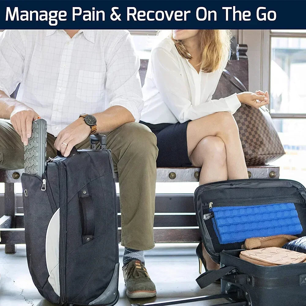 Foam Roller (Bravo-Sage): Collapsible Travel Foam Roller for Pain Relief, Workout Muscle Recovery, Back Massager
