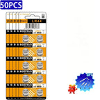 NEW 50-100pcs LR44 AG13 160mAh Button Cell Battery 1.5V 357 SR44 LR1154 Button Batteries For Watch Calculator Toy Remote Coin Cell
