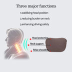 Automatic memory cotton protective pad for car seat headrests, suitable for head support of gaming chairs