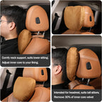 Automatic memory cotton protective pad for car seat headrests, suitable for head support of gaming chairs