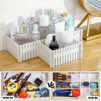 Adjustable Plastic Space separation tool Desk and Drawer Organizer Dividers PP Material Storage System for Office Dorm Home