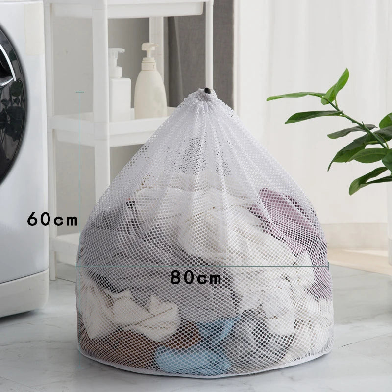 Fine Net Laundry Bag Clothing Care Washing Machines Dirty Laundry Basket Travel Shoes Mesh Bags Woman Bra Clothes Organizer