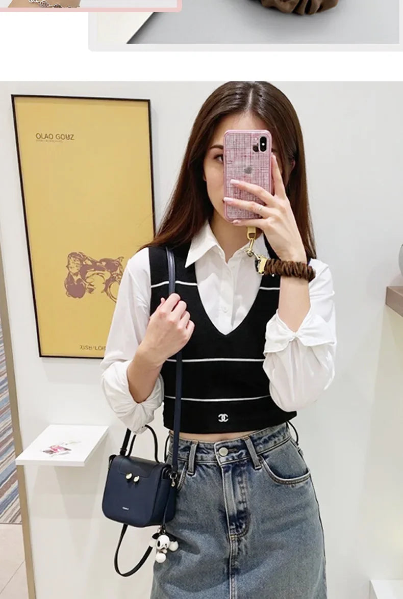 Fashion Women Phone Lanyard High‑Texture Decor Phone Chain Portable Anti‑Lost Mobile Strap for iPhone Smartphone