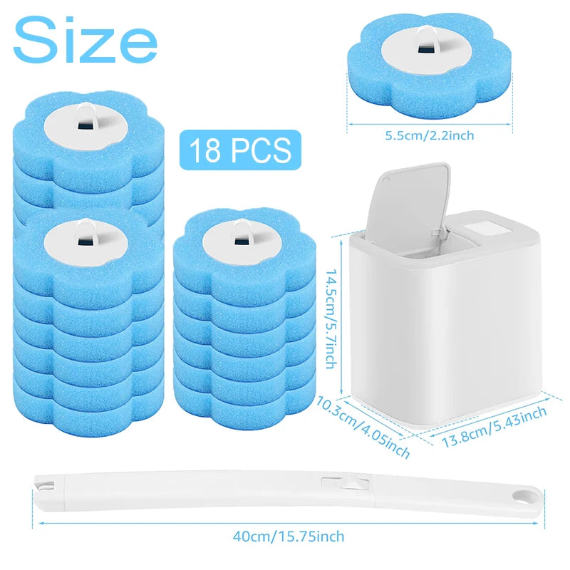 Toilet Brush One-Click Disposable Replacement Head Wall-mounted Auto Lid Opening Bathroom Cleaning Tool Wc Accessories