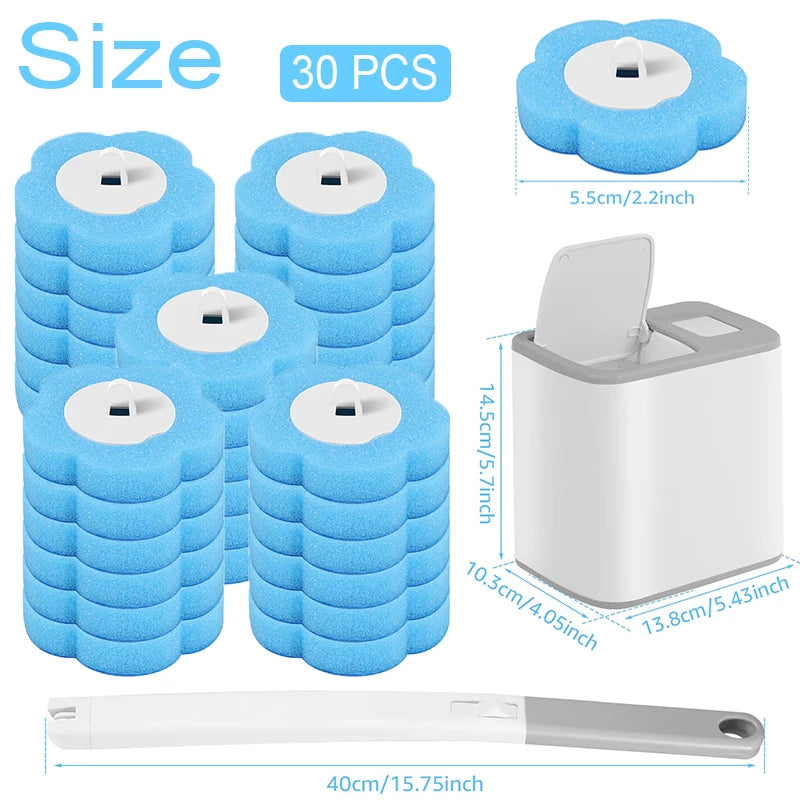 Toilet Brush One-Click Disposable Replacement Head Wall-mounted Auto Lid Opening Bathroom Cleaning Tool Wc Accessories