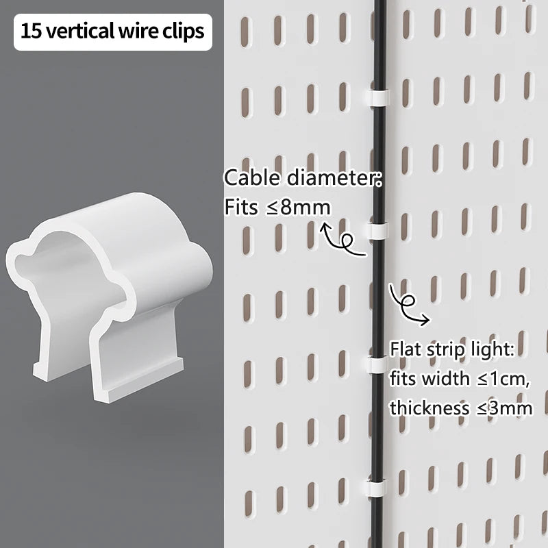 Home & Office Desktop Pegboard: Height-Adjustable Standing Storage Rack for Supplies, Also for Decorative Figurine Display