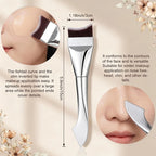 2Pcs Upgraded Crescent Design Foundation Makeup Brush Ultra-thin Smooth Application Liquid Mask Spatula Makeup Brush Beauty Tool