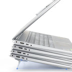 2PCS Mini Foldable Laptop Stand Portable Computer Keyboard Riser with 2 Adjustable Angles Self-Adhesive Invisible Notebook Stand
