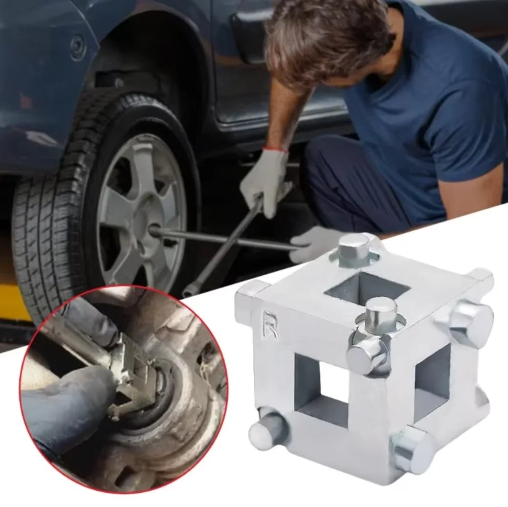 1PC Car Vehicle Rear Disc Brake Piston Caliper Brake Pads Replacement Tool Wind Back Cube Tool 3/8 Inch Square Drive Tool