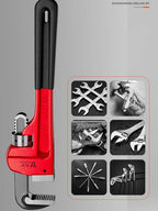 Heavy Duty Adjustable Pipe Wrench Multi-function Large Opening Plumbing Wrench  Steel Pipe Tool for Home Motorcycle Maintenance