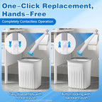 Toilet Brush One-Click Disposable Replacement Head Wall-mounted Auto Lid Opening Bathroom Cleaning Tool Wc Accessories
