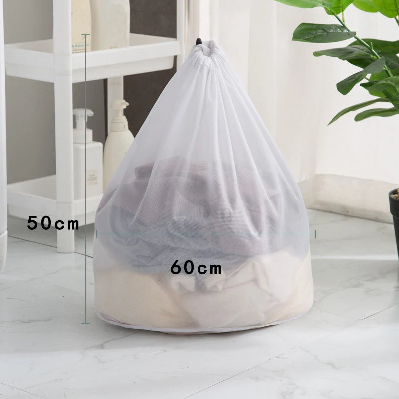 Fine Net Laundry Bag Clothing Care Washing Machines Dirty Laundry Basket Travel Shoes Mesh Bags Woman Bra Clothes Organizer