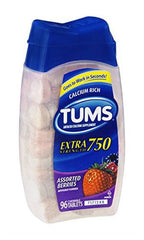 TUMS E-X CW 750MG 96 ASTD BRY