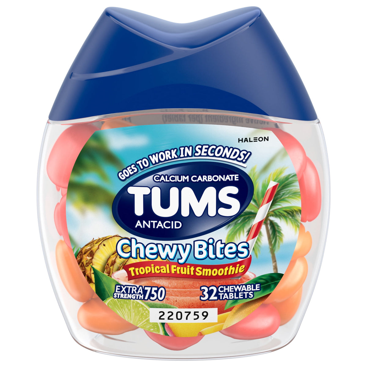 TUMS CHEWY BITES TROP FRT SMTHIE CHW 32