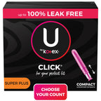 U BY KOTEX CLICK SUPER PLS COMPCT TMP 16