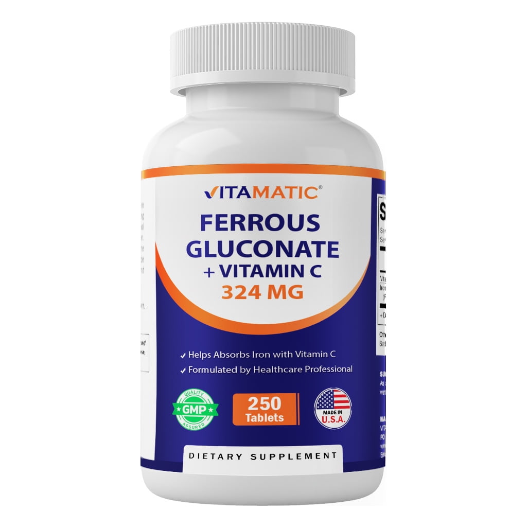 FERROUS GLUCONATE 240 MG TAB 100CT