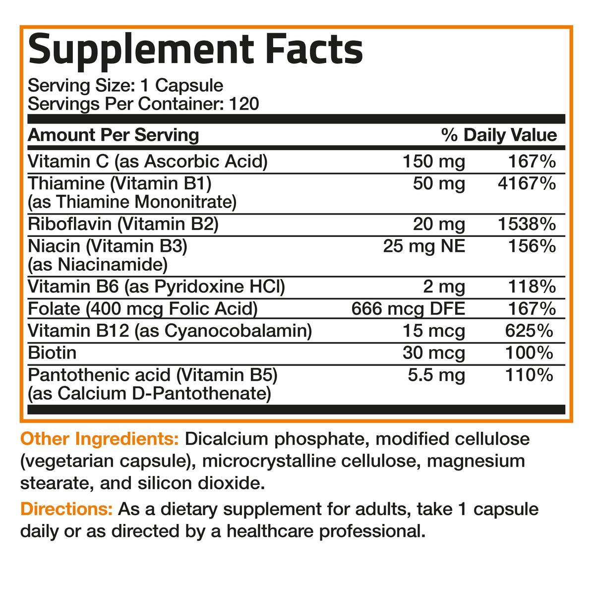 VITAMIN B COMPLEX TB 130 W/C CPLT