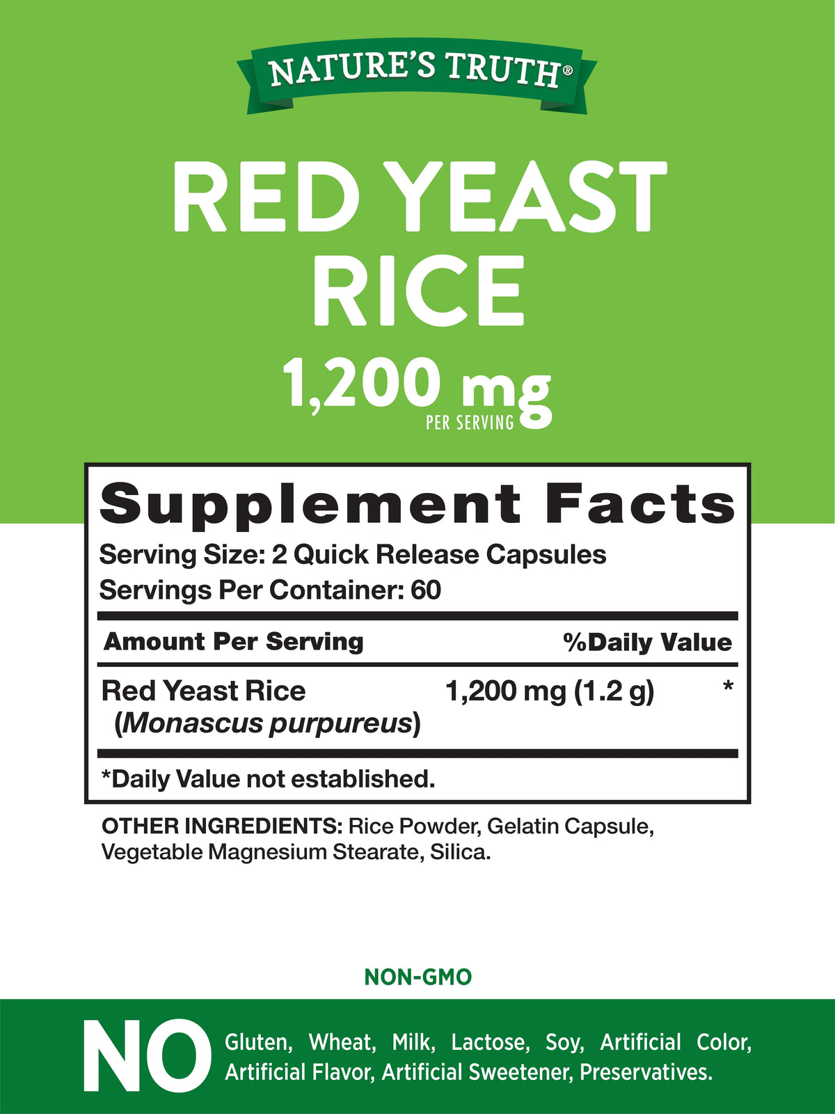 RED YEAST RICE TB 300MG 60