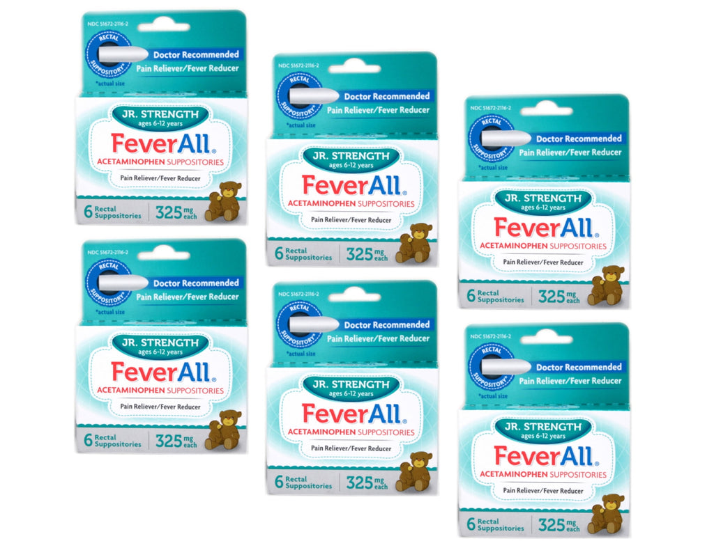 FEVERALL SU 120MG 6 CHD RECT
