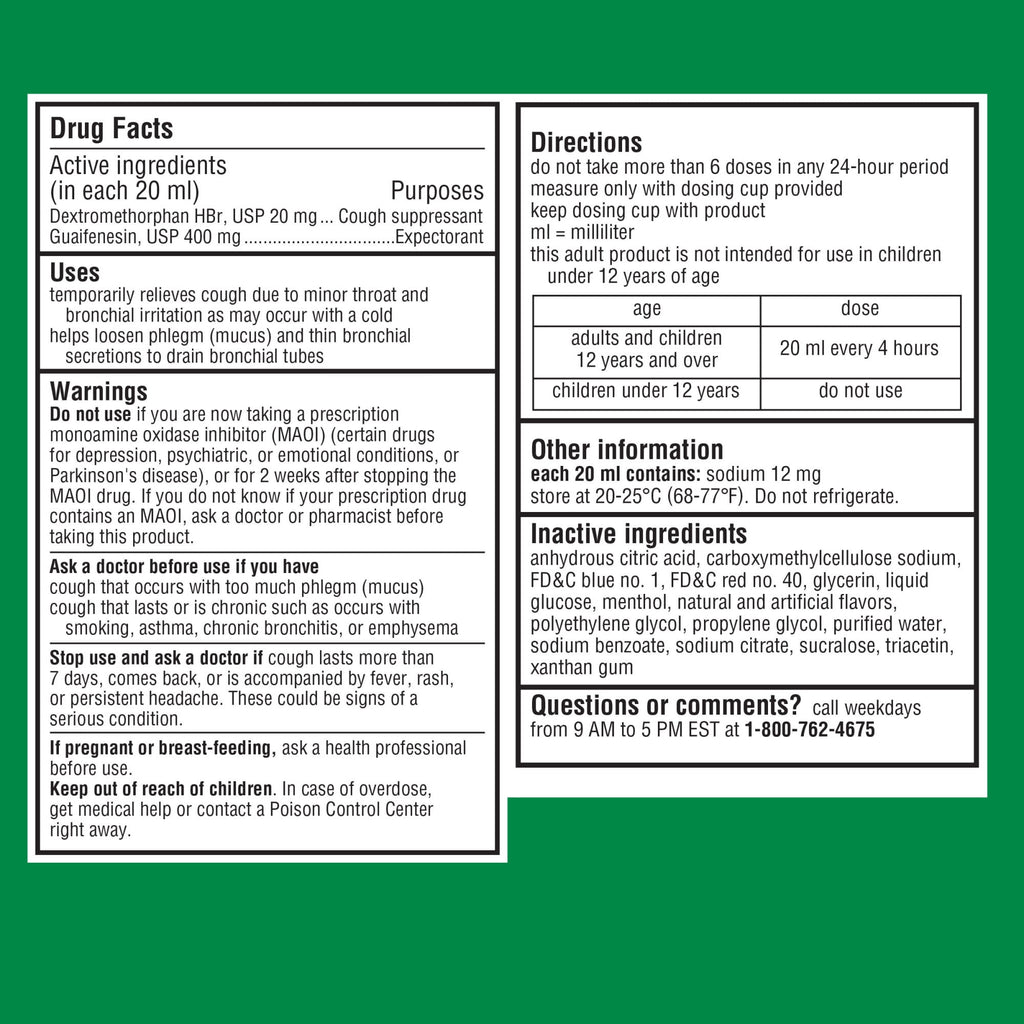 ROBITUSSIN NTM/C DM LQ 118 ADT HN