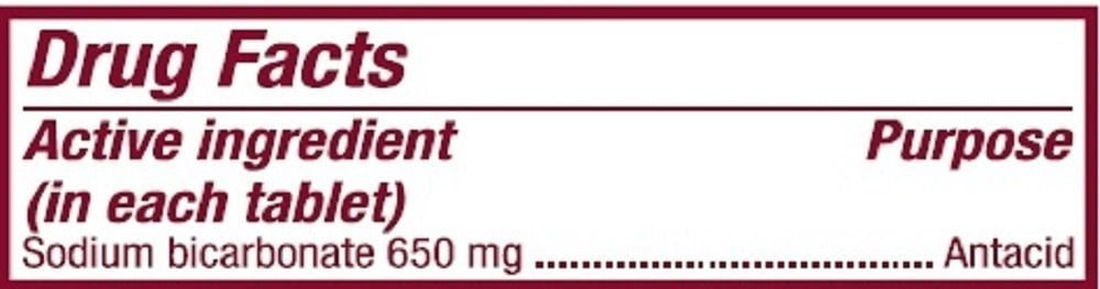 SODIUM BICARBONATE 650 MG TAB 100 UD