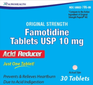 GNP FAMOTIDINE ORIG/STR 10 MG TAB 30
