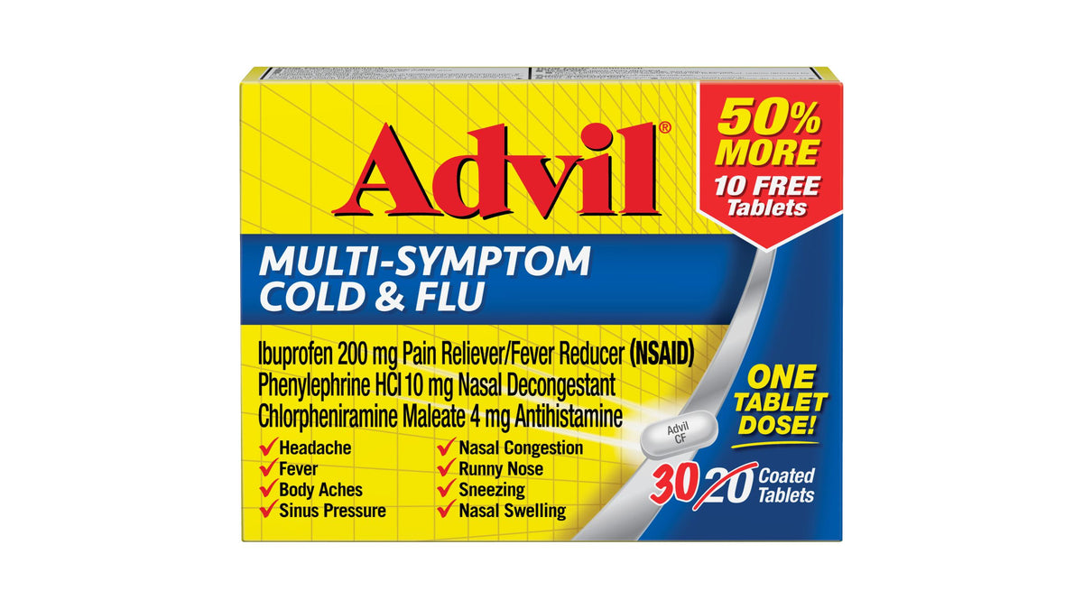ADVIL MULTI-SYMPTOM COLD&FLU TAB 20CT