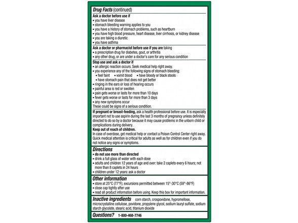 EXCEDRIN MGR TB 250-250-65MG 200