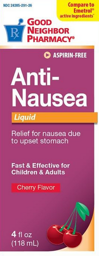 GNP NAUSEA RELIEF CHERRY 4OZ LIQUID