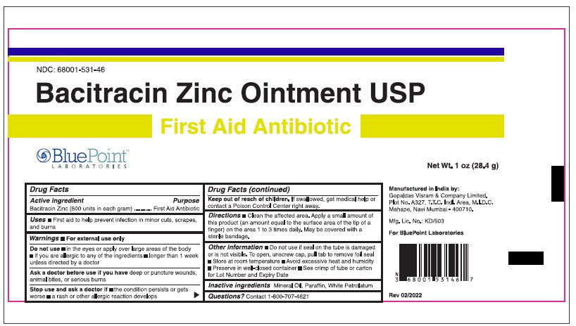 BACITRACIN ZINC ONT 500UN-GM 1OZ
