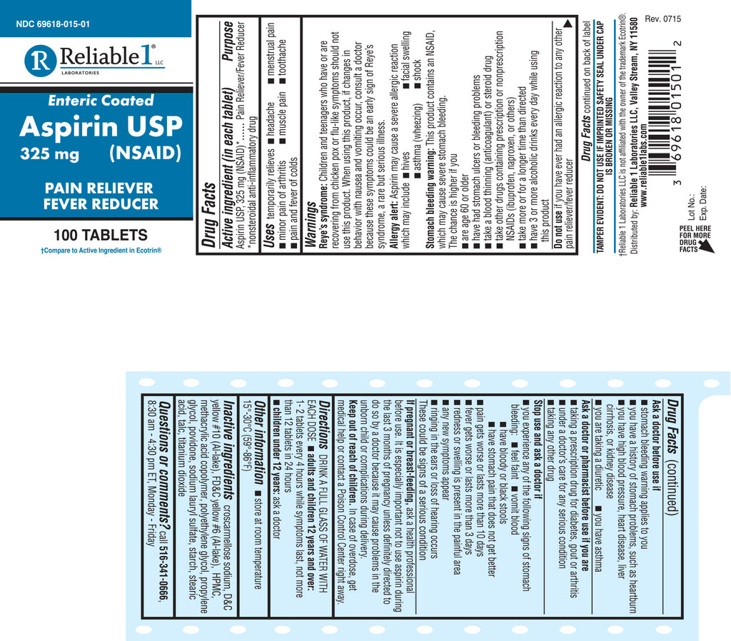 ASPIRIN 325 MG EC TAB 150 (15X10) UD