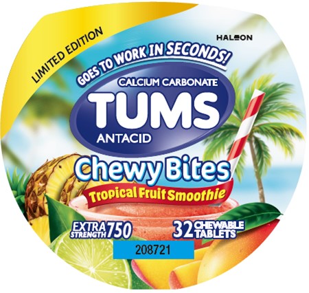 TUMS CHEWY BITES TROP FRT SMTHIE CHW 32
