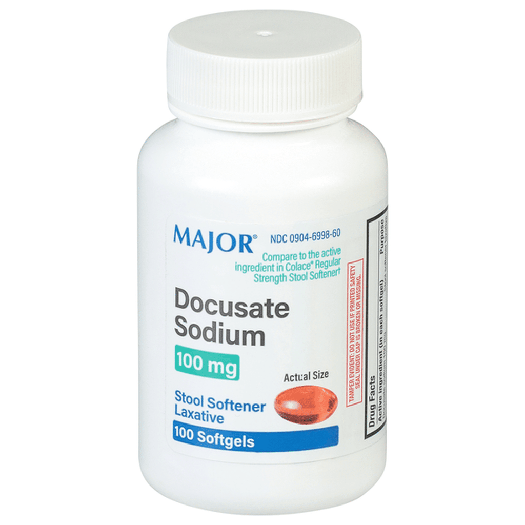 DOCUSATE SODIUM 100MG SGC 100 (10X10) UD