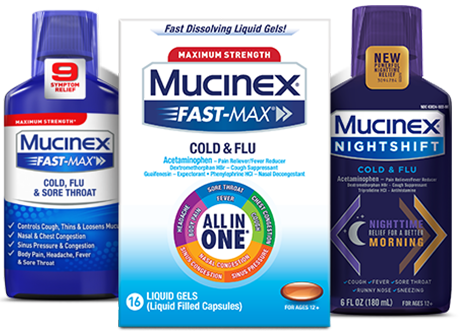 MUCINEX COLD & FLU GC 16 LQGL