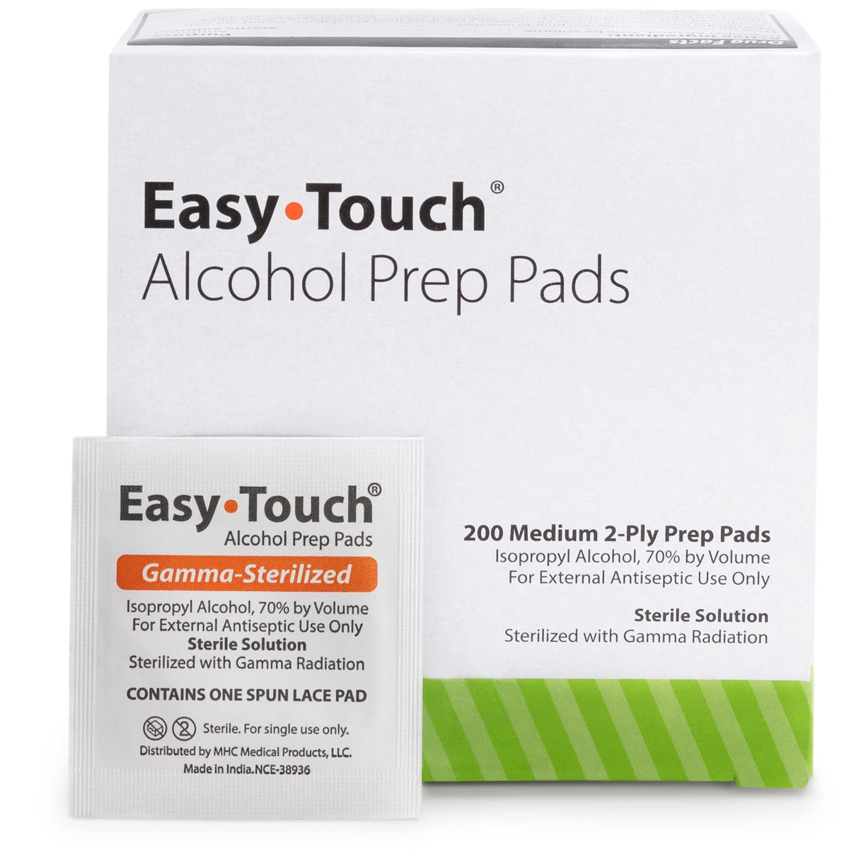 EASY TOUCH ALCOHOL PREP PAD 200CT