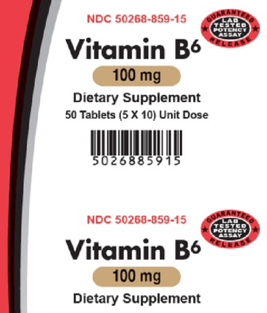 VITAMIN B6 100MG TAB 50 (5X10) UD