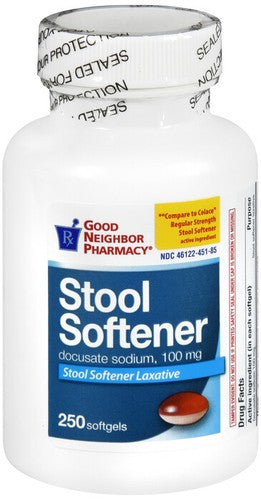 GNP STOOL SOFTENER 100MG SOFTGEL 250CT