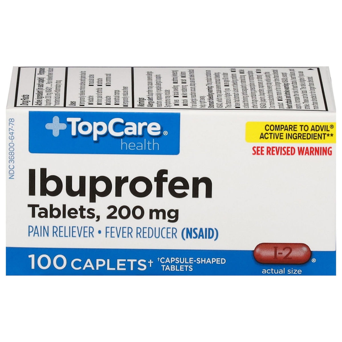 IBUPROFEN 200MG TAB BROWN 100CT GERI-CAR
